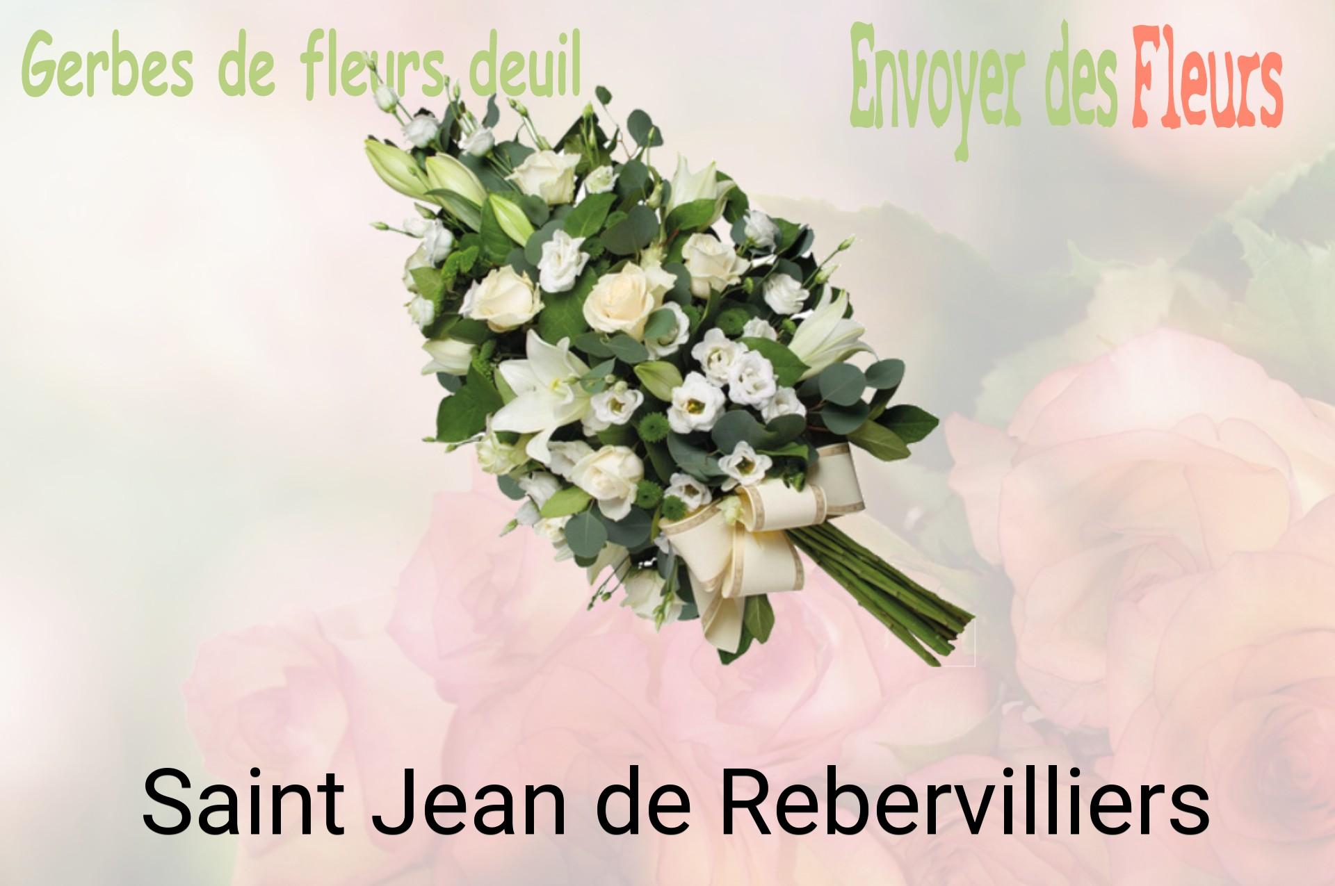 Gerbe de fleurs de deuil livrée à Saint-Jean-de-Rebervilliers